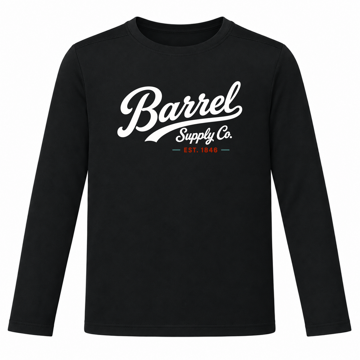 Barrel Vintage Script | Youth Posi-UV Pro Long Sleeve