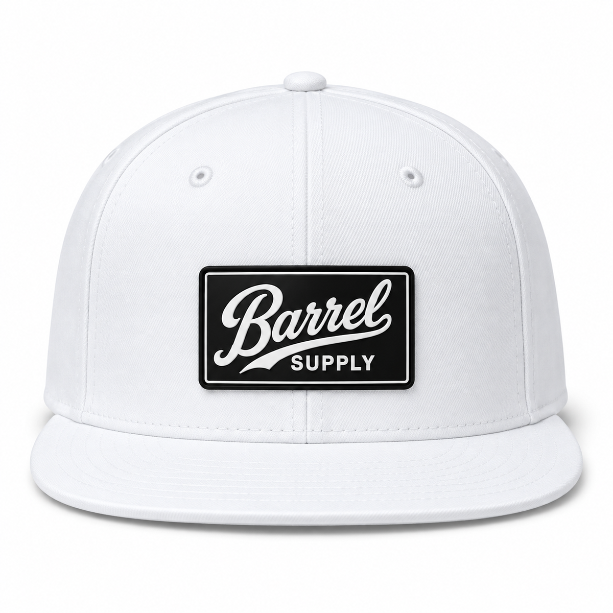 Barrel Patch Logo | Silicone Flat Bill Snapback