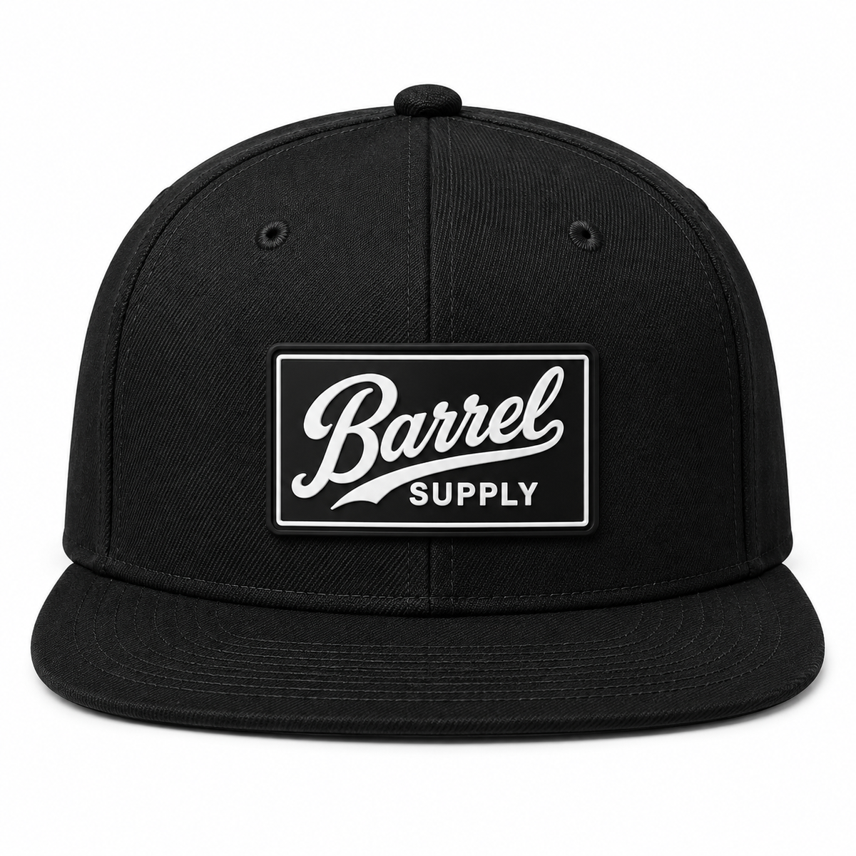Barrel Patch Logo | Silicone Flat Bill Snapback