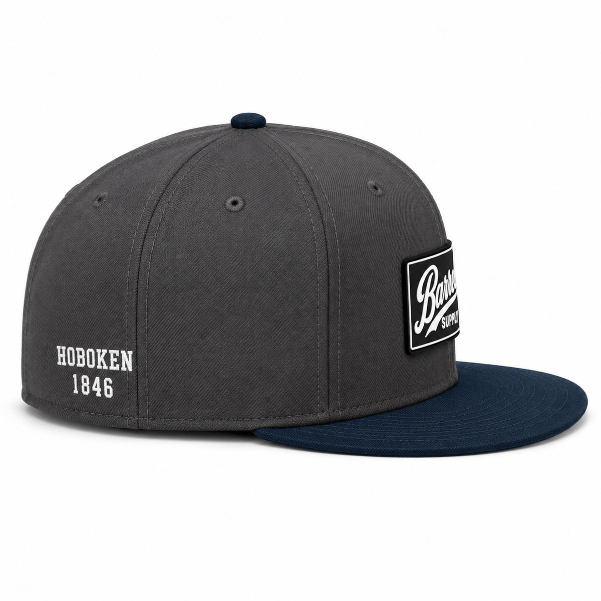 Barrel Patch Logo | Silicone Flat Bill Snapback