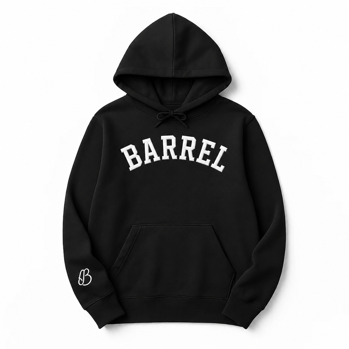 Barrel Bold Patch | Silicone Stencil Hoodie