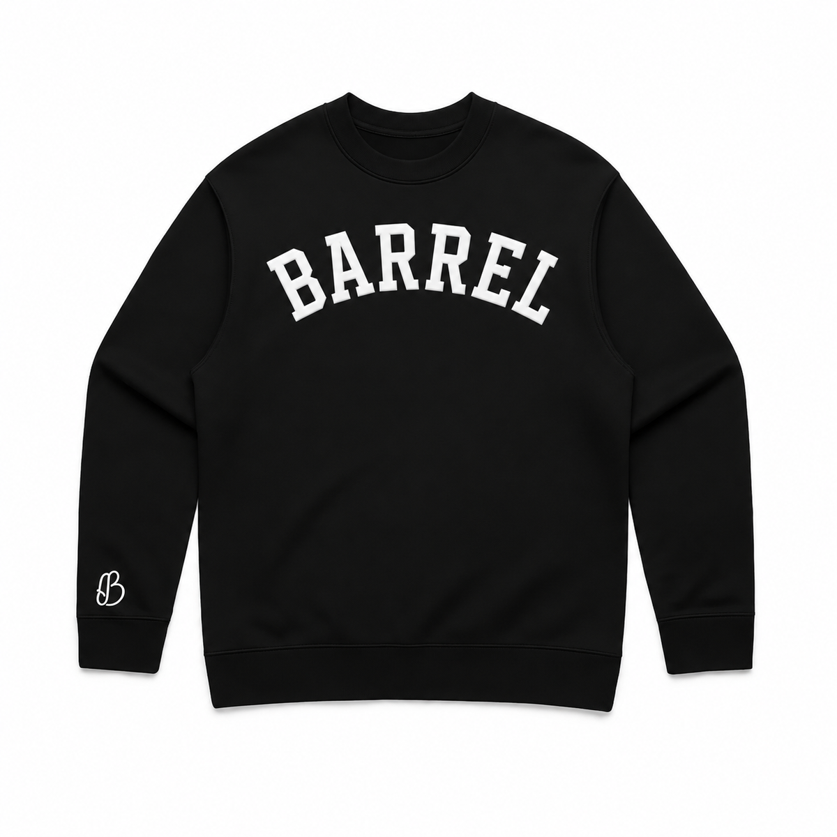 Barrel Bold Patch | Silicone Crewneck Sweater