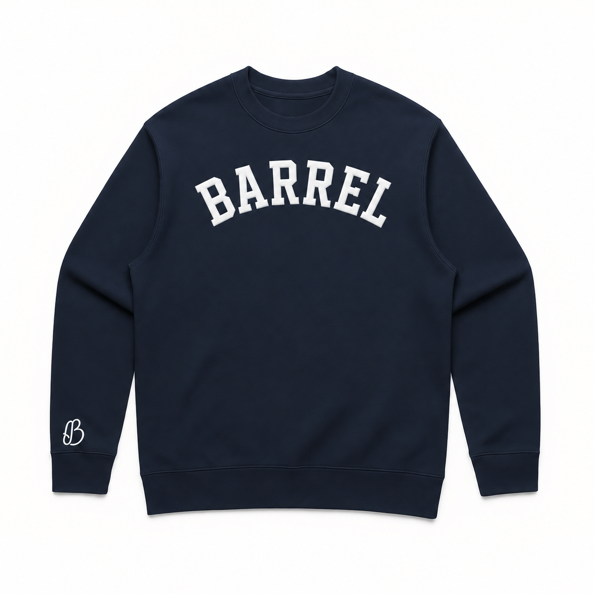 Barrel Bold Patch | Silicone Crewneck Sweater