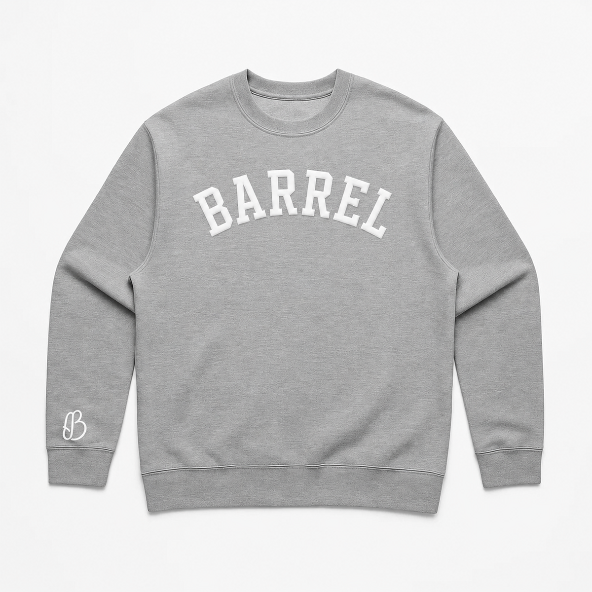 Barrel Bold Patch | Silicone Crewneck Sweater